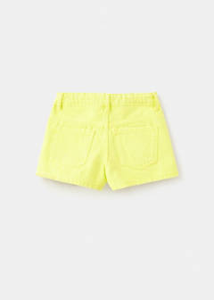 Straight-fit denim shorts — Lime 5