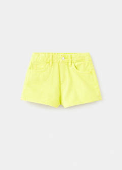 Straight-fit denim shorts — Lime 2