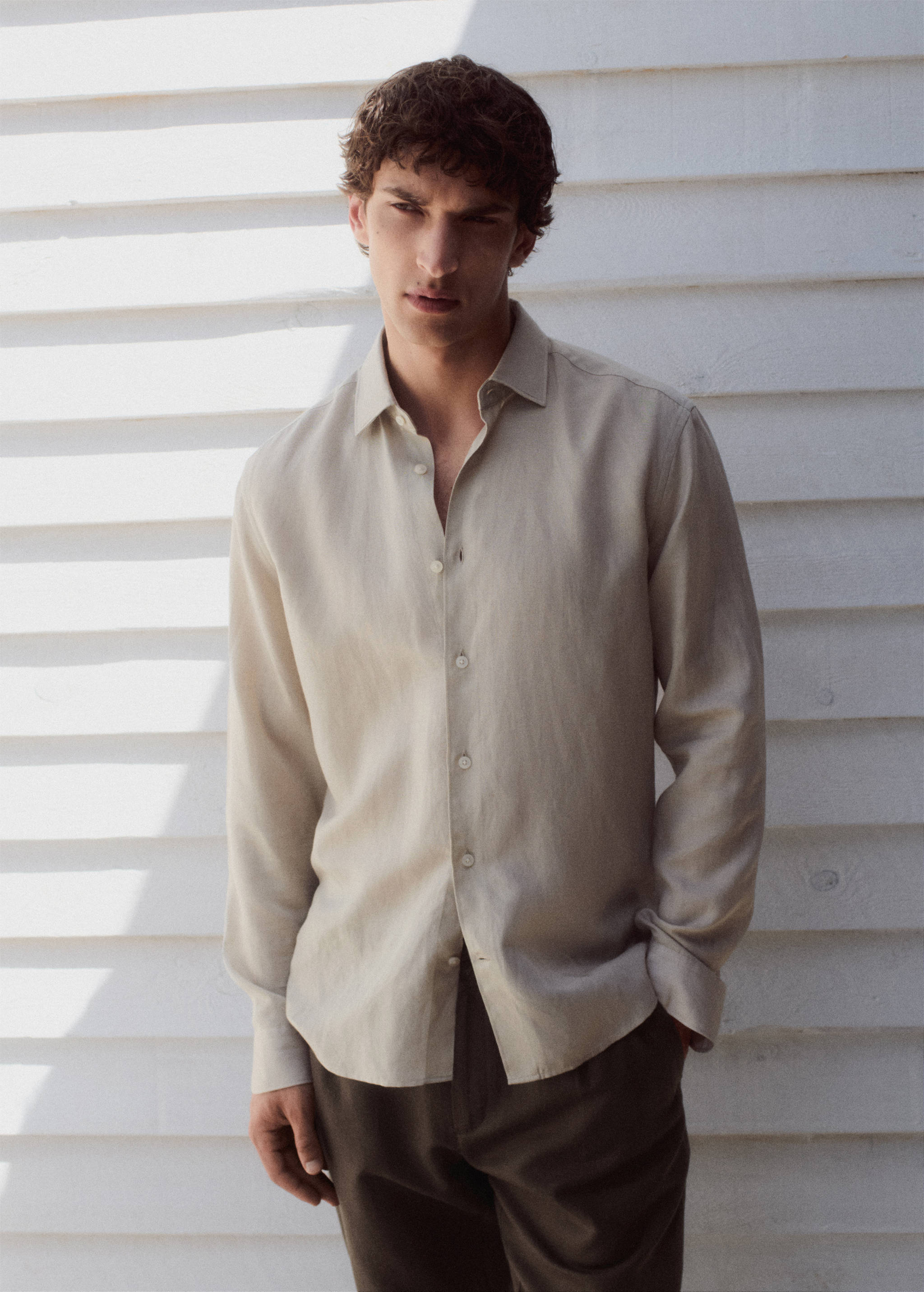 Chemise regular fit lin lyocell - Détail de l'article 7