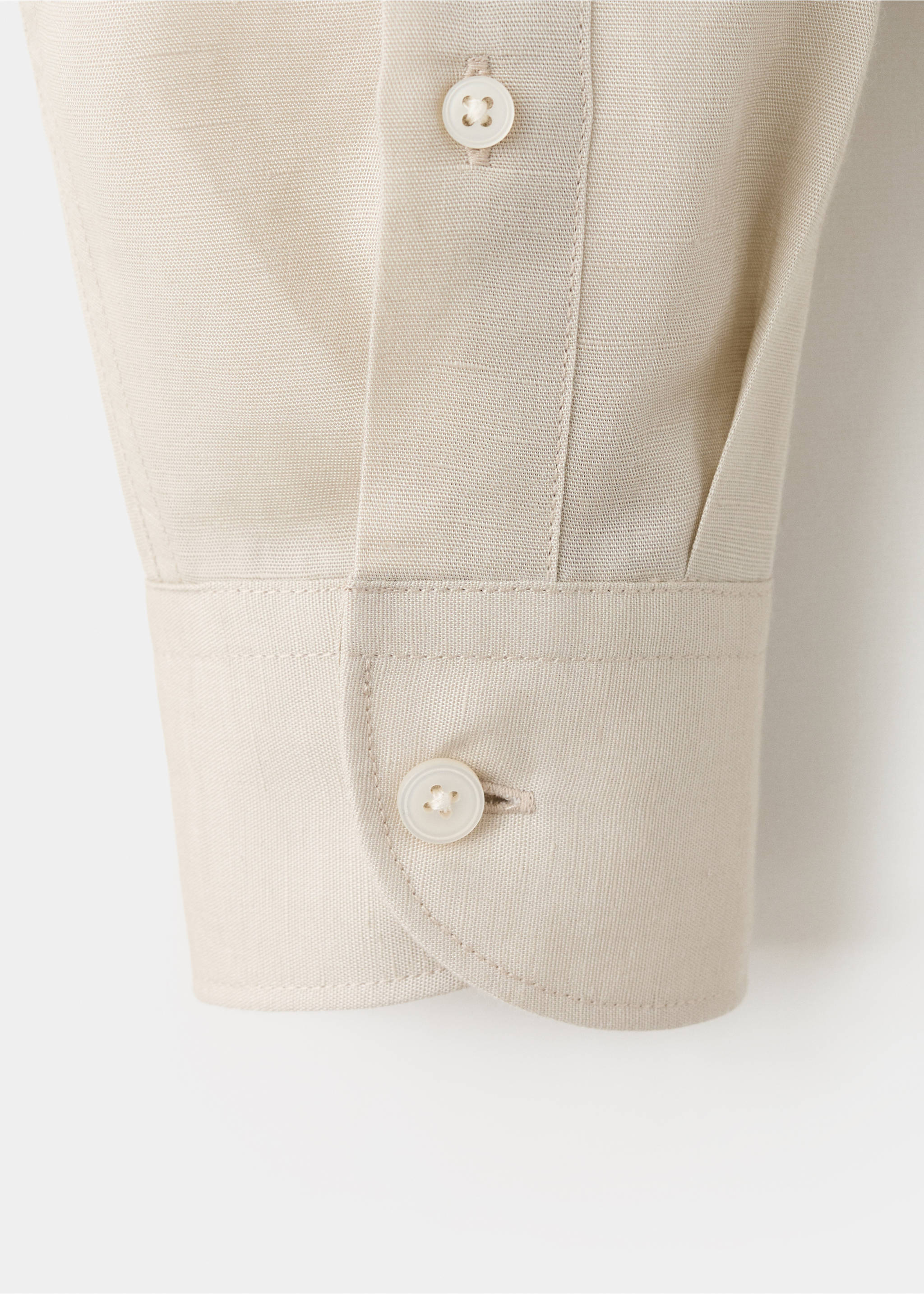 Chemise regular fit lin lyocell - Détail de l'article 0, Sable. Ref: 37081352-00.