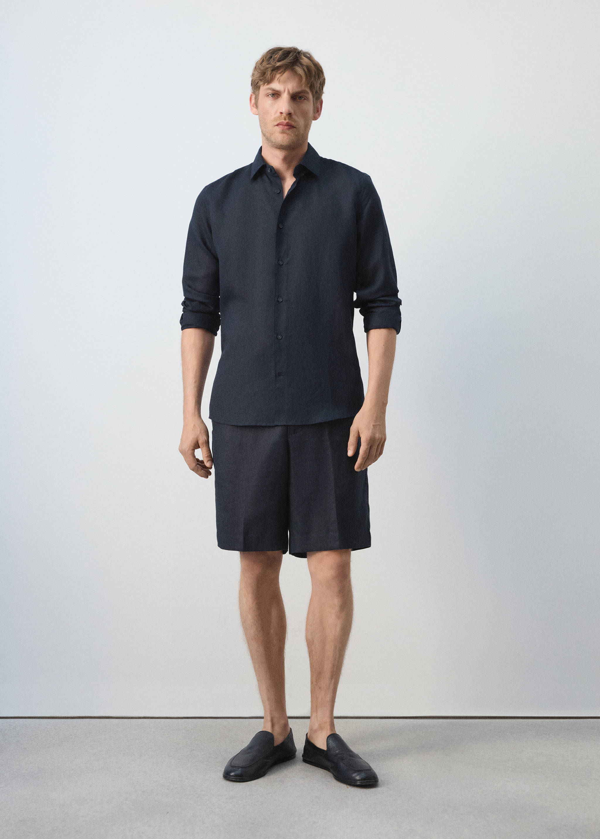 Chemise regular fit lin lyocell - Plan général