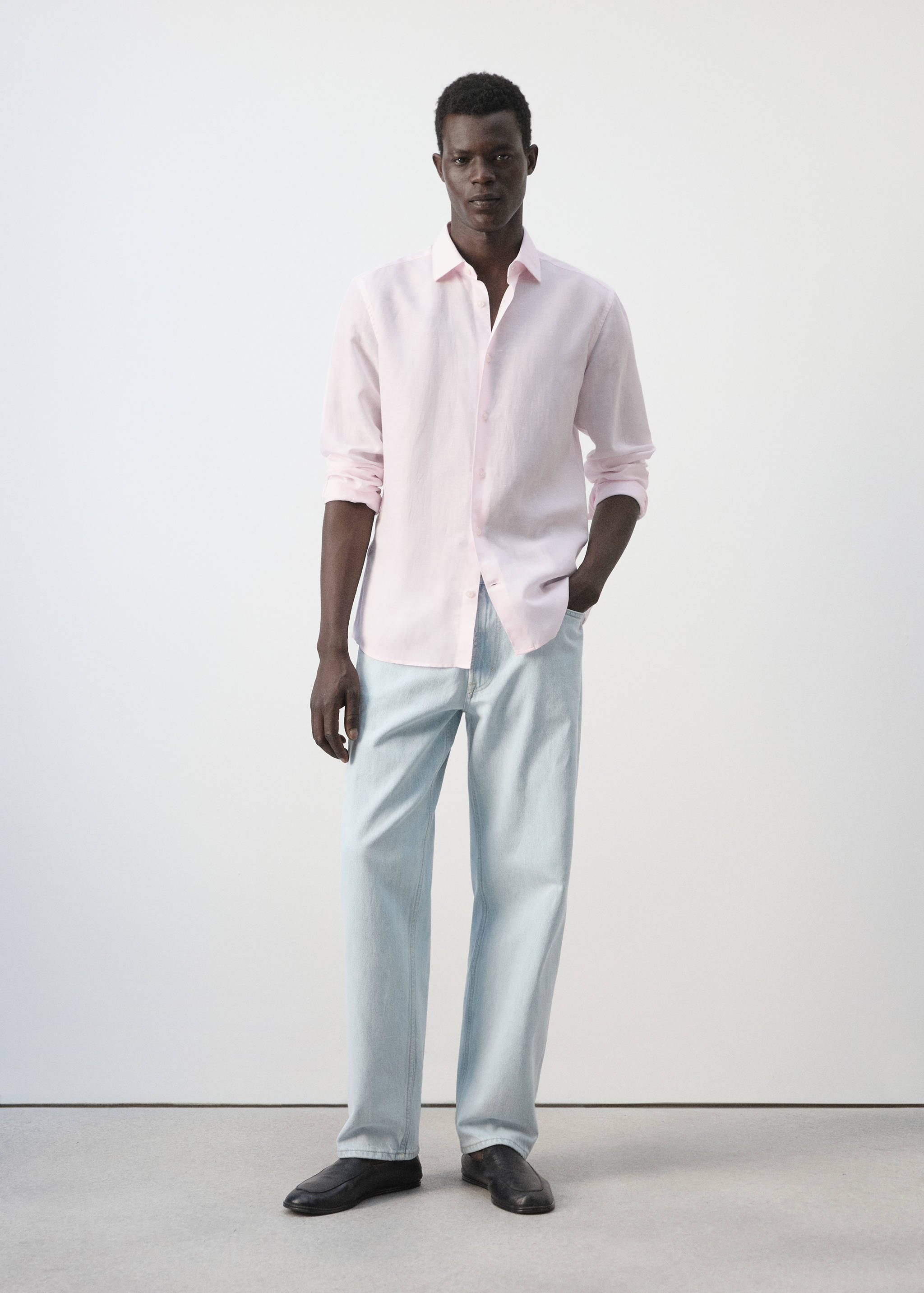 Chemise regular fit lin lyocell - Plan général