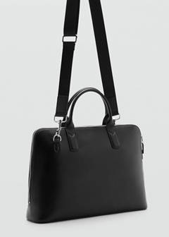 100% leather tote bag — Black 2