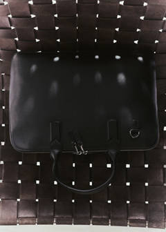100% leather tote bag — Black 6