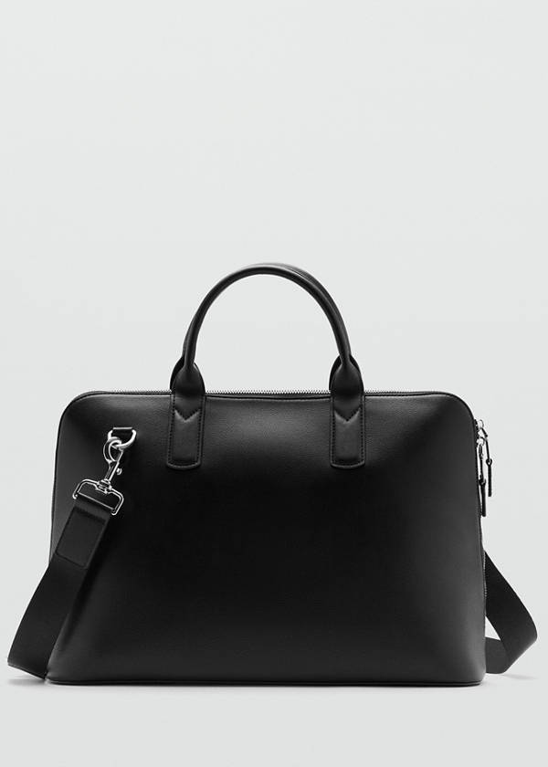 100% leather tote bag — Black