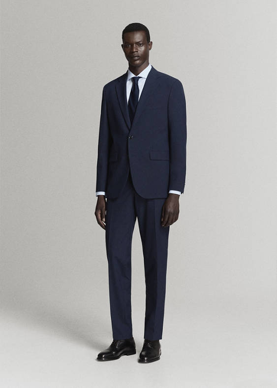 Koszula garniturowa slim fit z bawełnianej popeliny