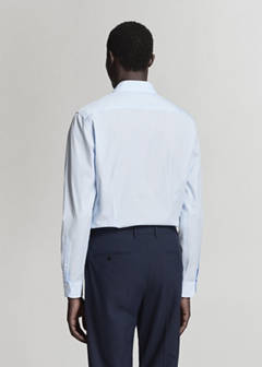 Slim-fit cotton poplin suit shirt — Sky Blue 3