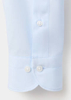 Slim-fit cotton poplin suit shirt — Sky Blue 7