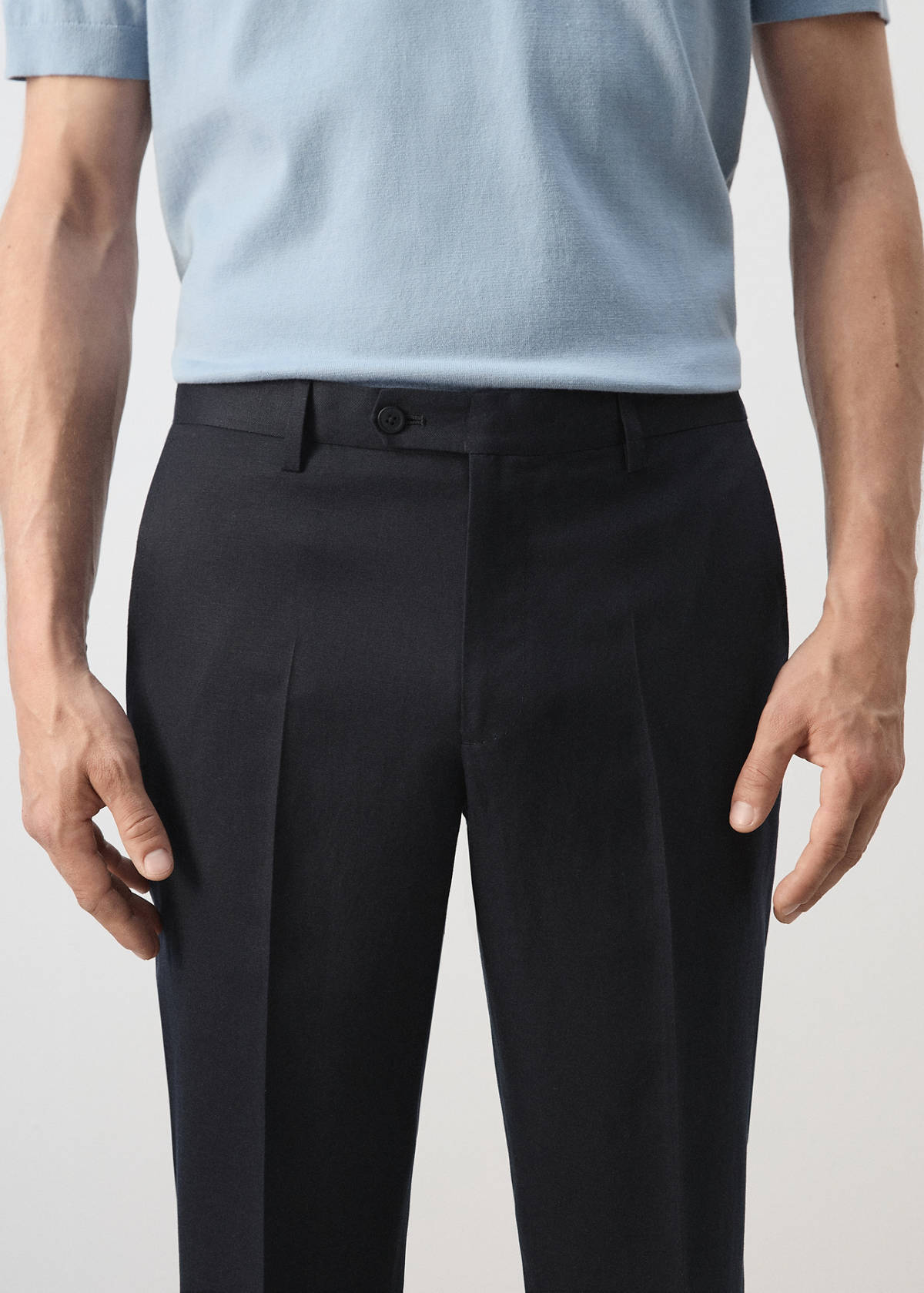 Amalfi slim fit suit trousers — Navy