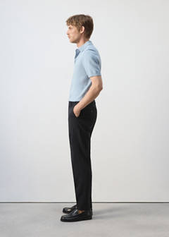 Amalfi slim fit suit trousers — Navy 5