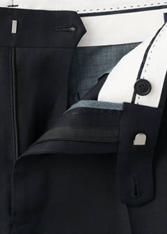 Amalfi slim fit suit trousers — Navy 8