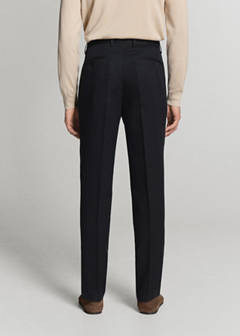 Amalfi slim fit suit trousers — Navy 12
