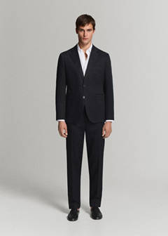 Amalfi slim fit suit trousers — Navy 17