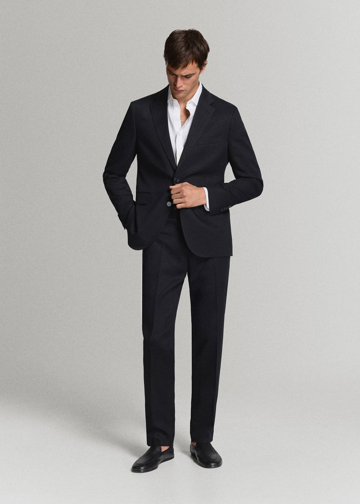Amalfi slim fit suit trousers — Navy