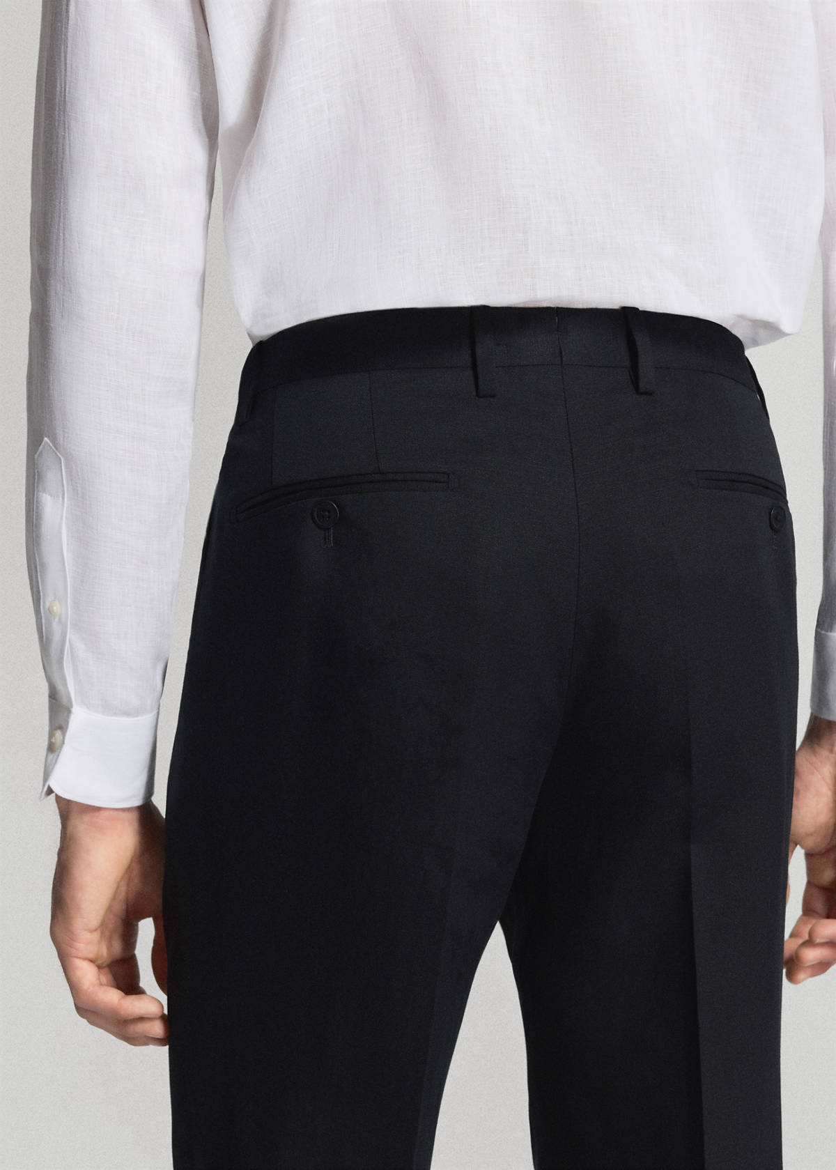 Amalfi slim fit suit trousers — Navy