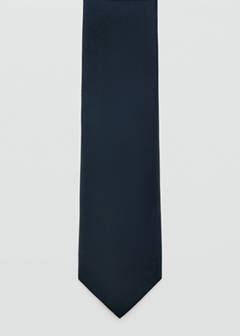 Smooth micro-structured tie — Navy 3