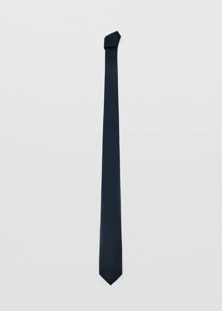 Smooth micro-structured tie — Navy