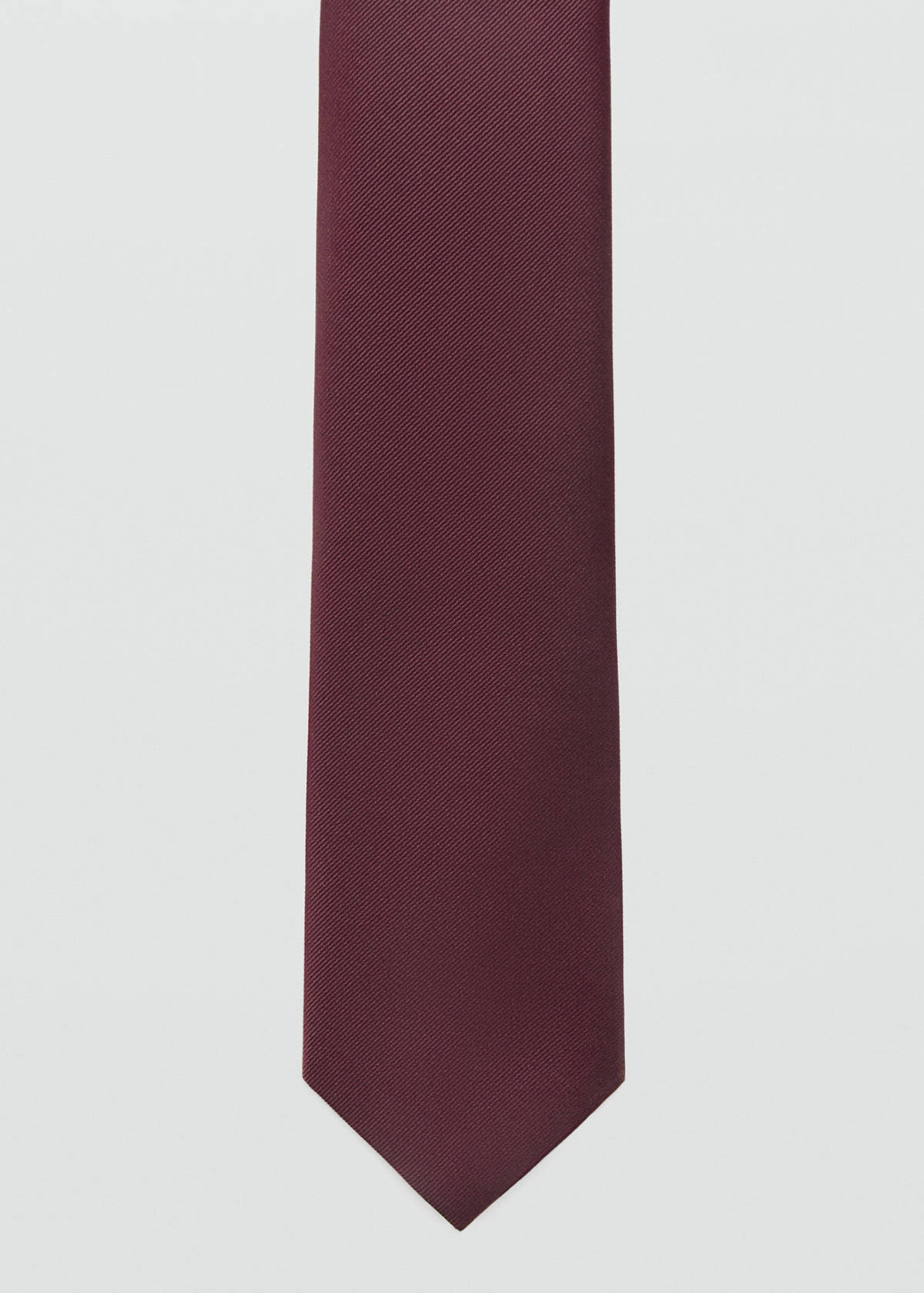 Smooth micro-structured tie — Burgundy