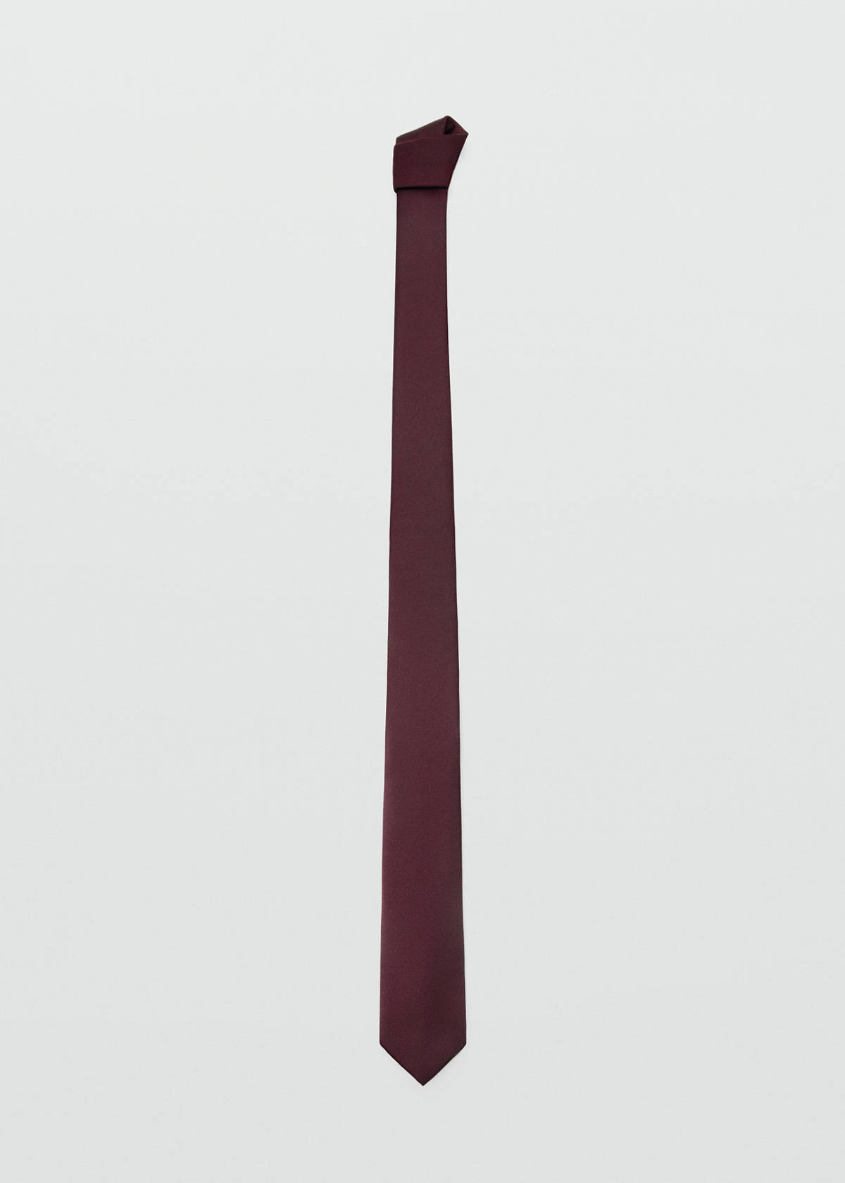 Smooth micro-structured tie — Burgundy