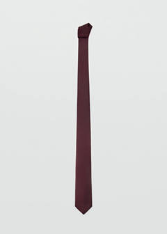 Smooth micro-structured tie — Burgundy 1