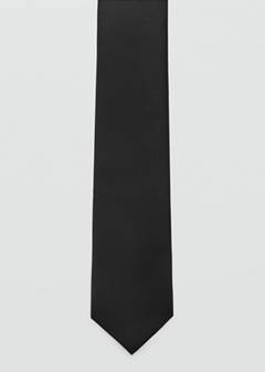 Smooth micro-structured tie — Black 3