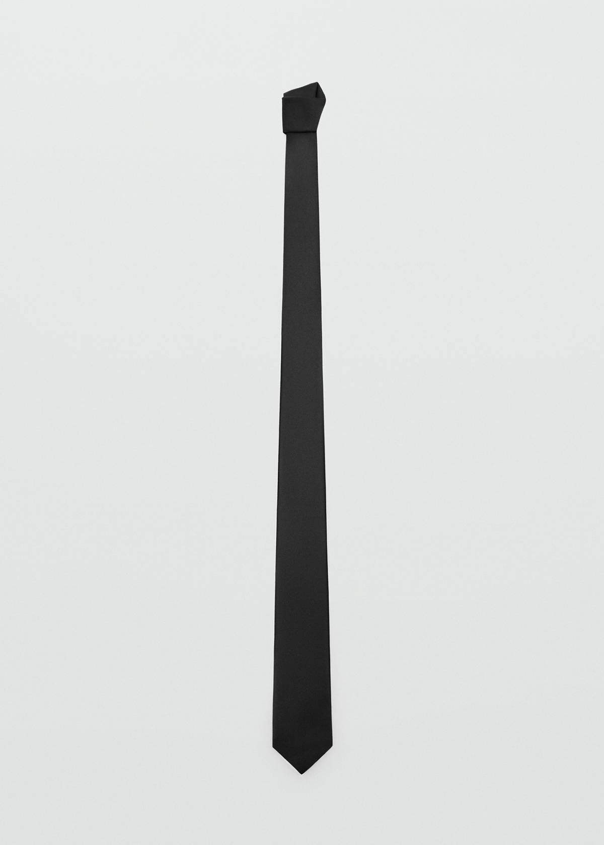 Smooth micro-structured tie — Black