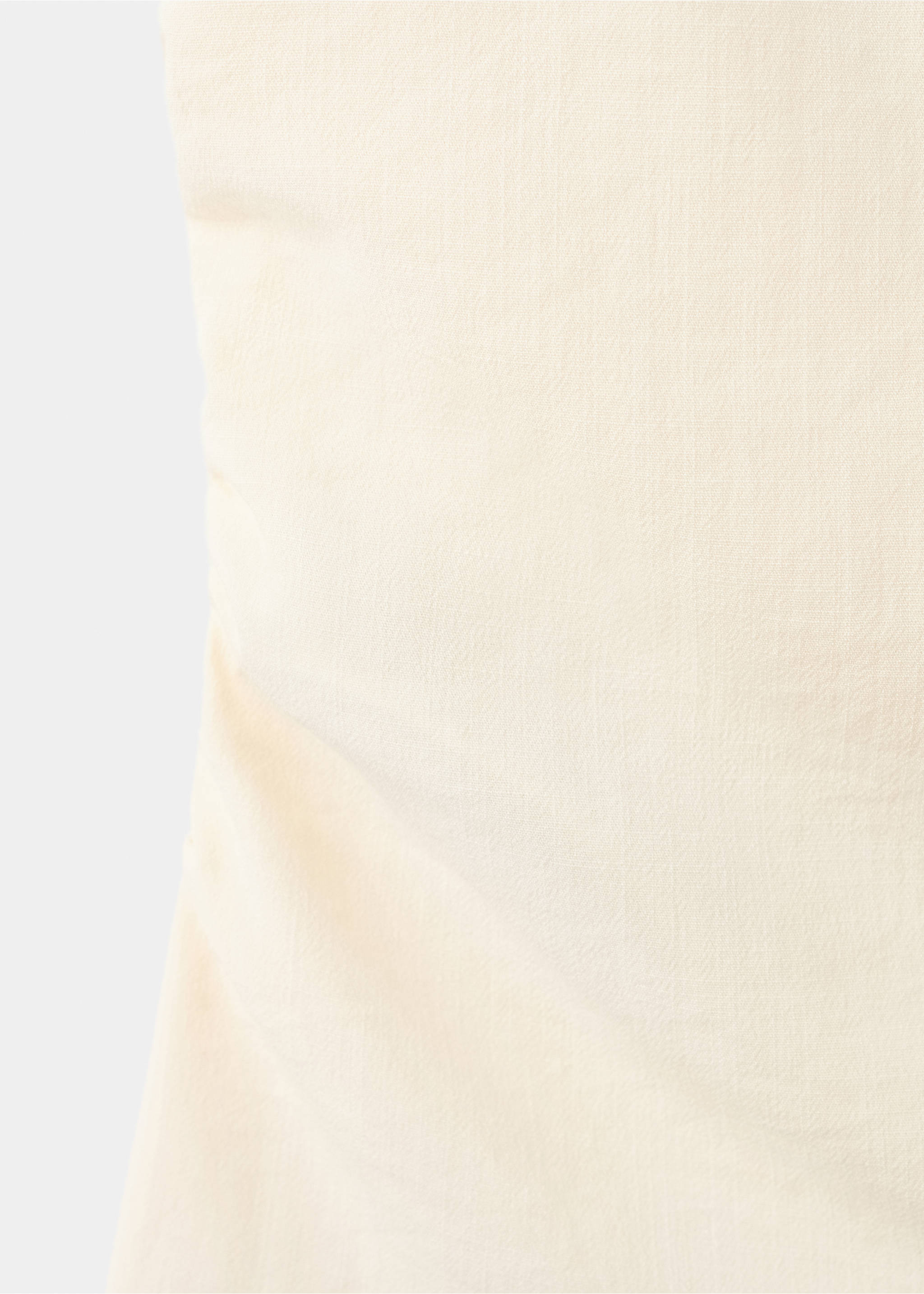 Draped strap top - Details of the article 0, Ecru. Ref: 37081359-00.