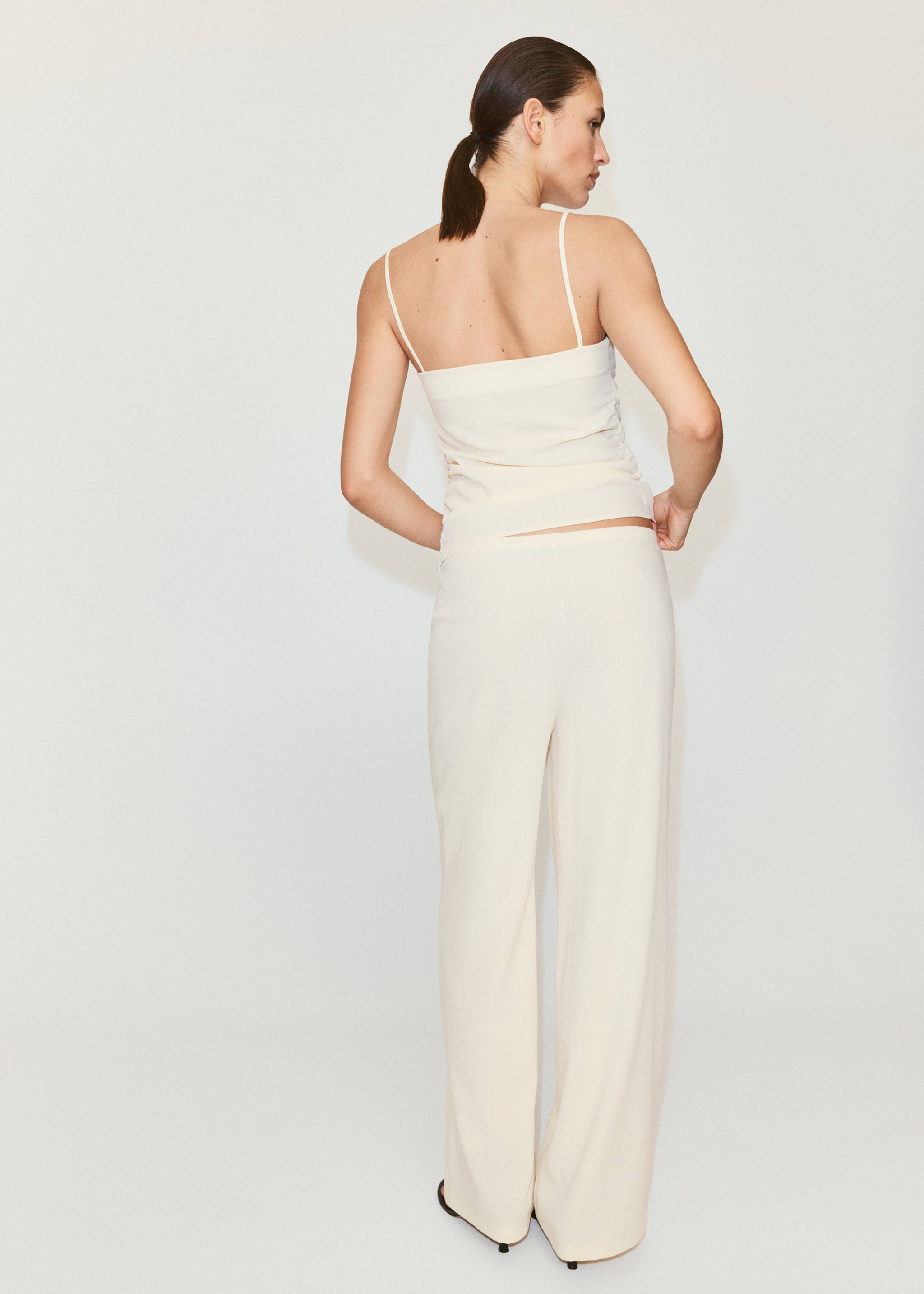Draped strap top - Reverse of the article