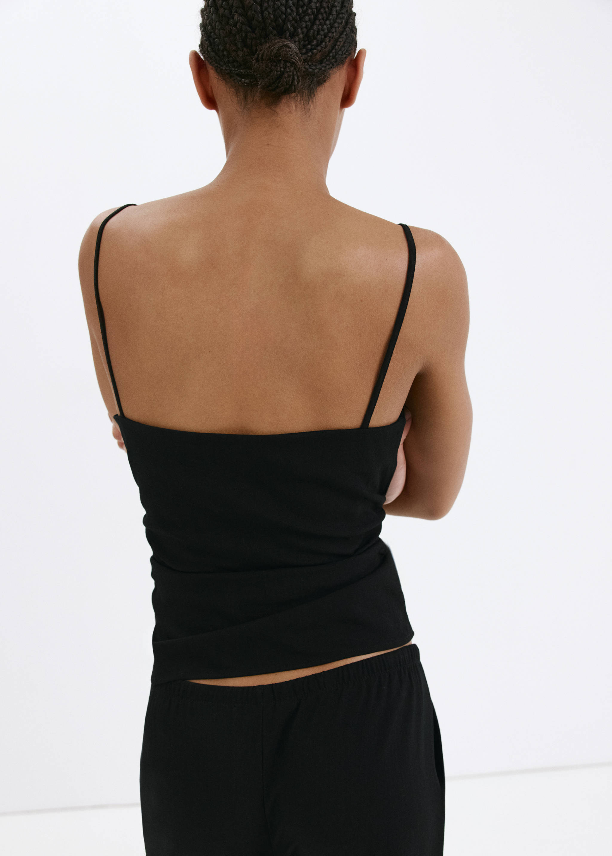 Top spalline drappeggiato - Retro dell'articolo