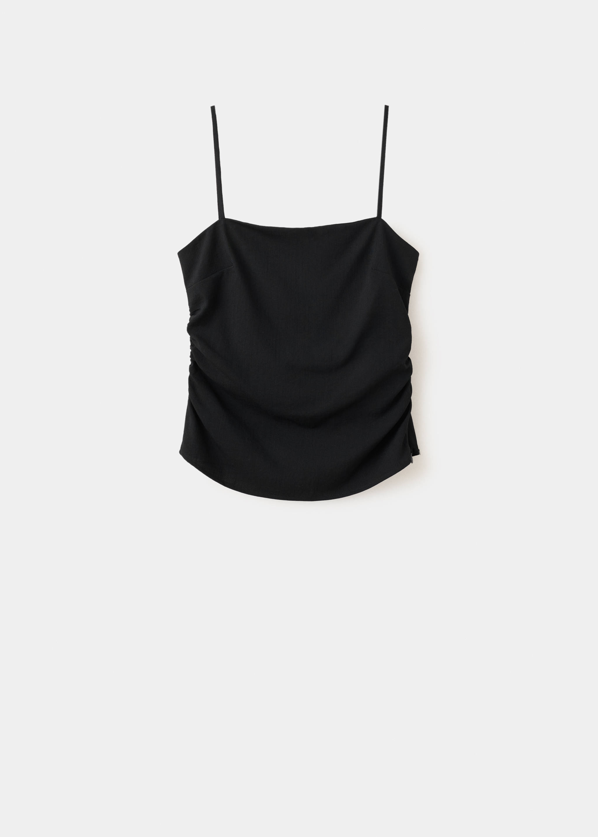 Top spalline drappeggiato - Articolo senza modello