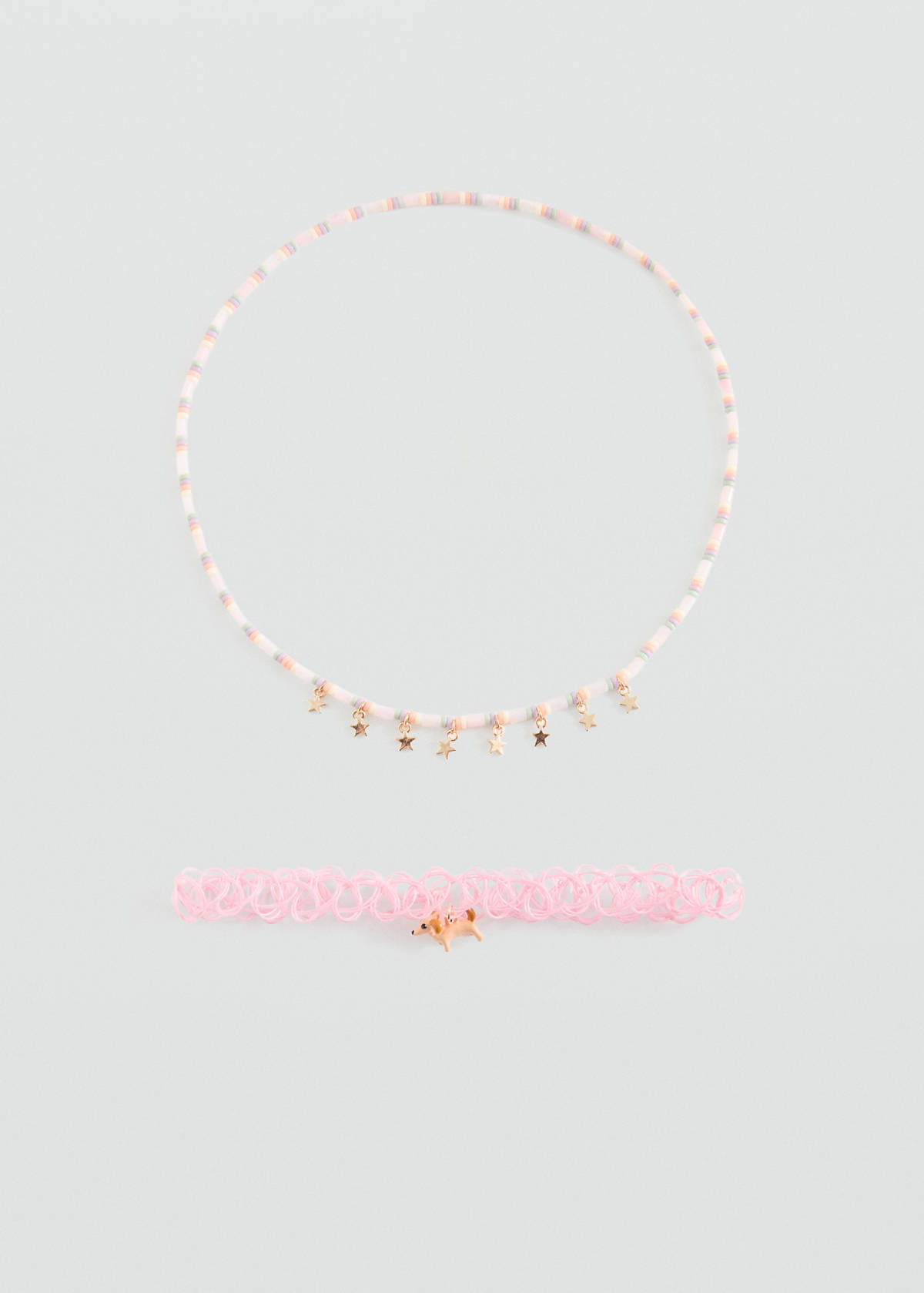 Combined necklace pack — Pale Pink