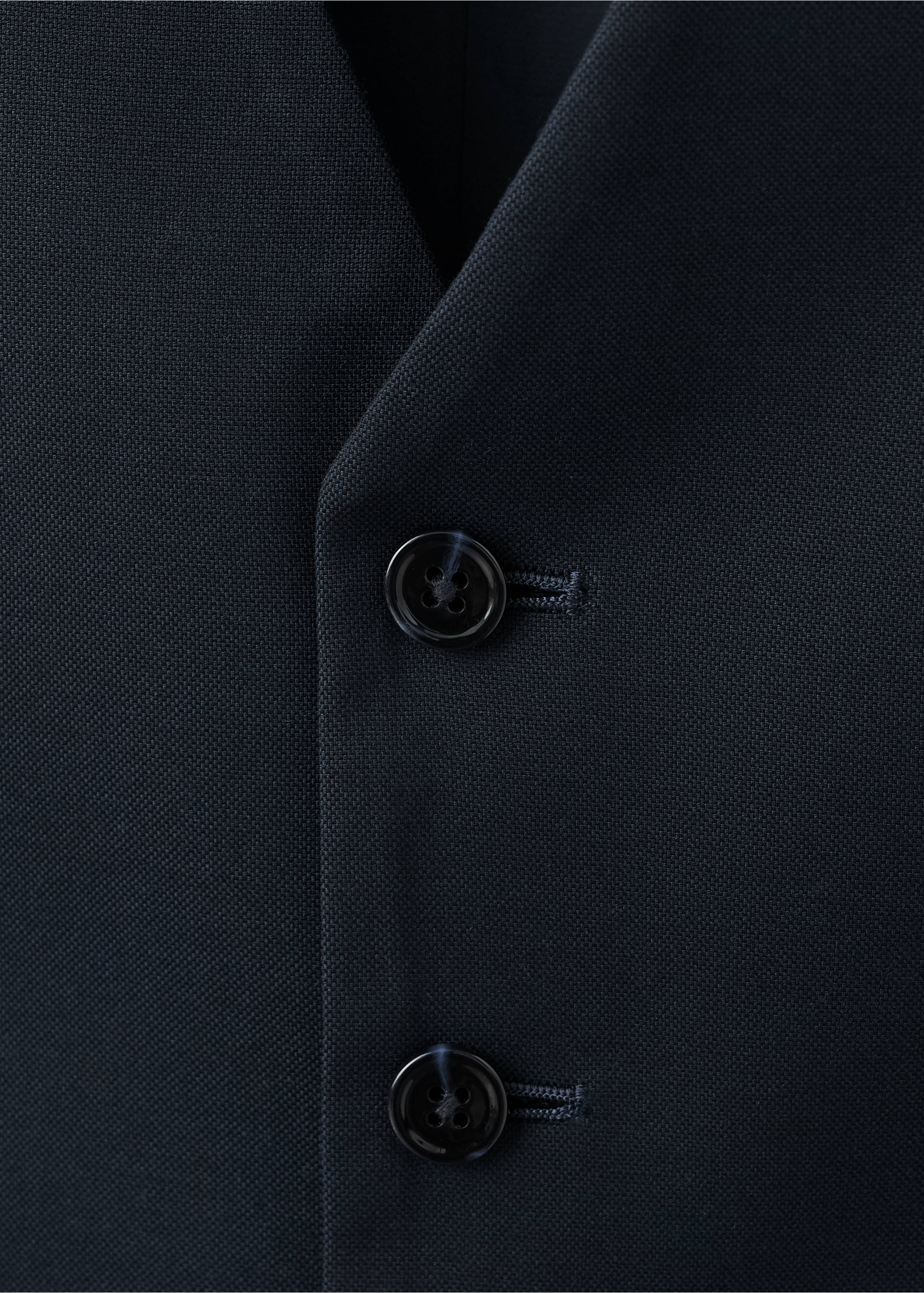 Milaan slim fit gilet - Detail van het artikel 8, Marineblauw. Ref: 37081361-00.