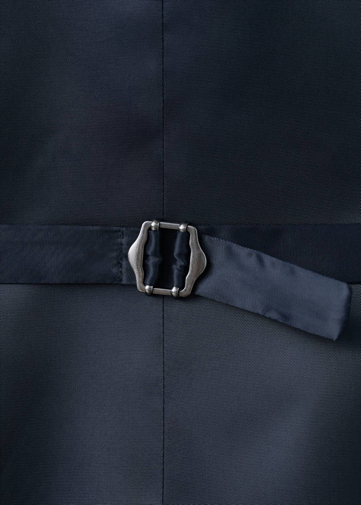 Milan slim fit suit gilet — Navy
