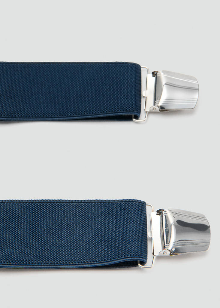 Adjustable elastic straps with leather details - thumbnail 3