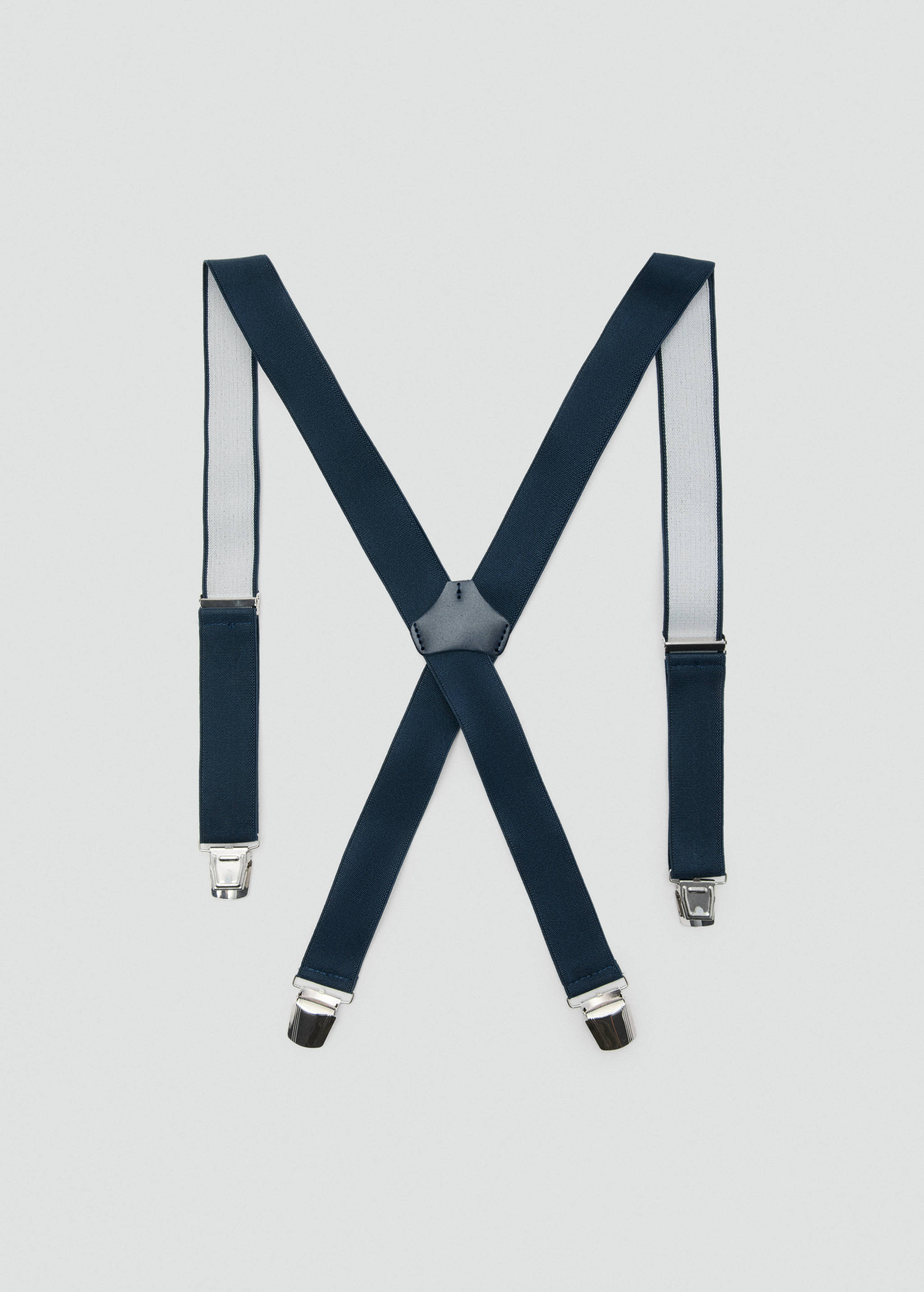 Adjustable elastic straps with leather details - Article without model