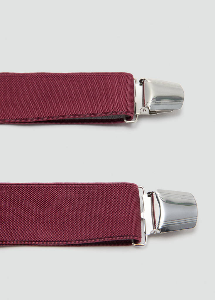 Adjustable elastic straps with leather details - thumbnail 6