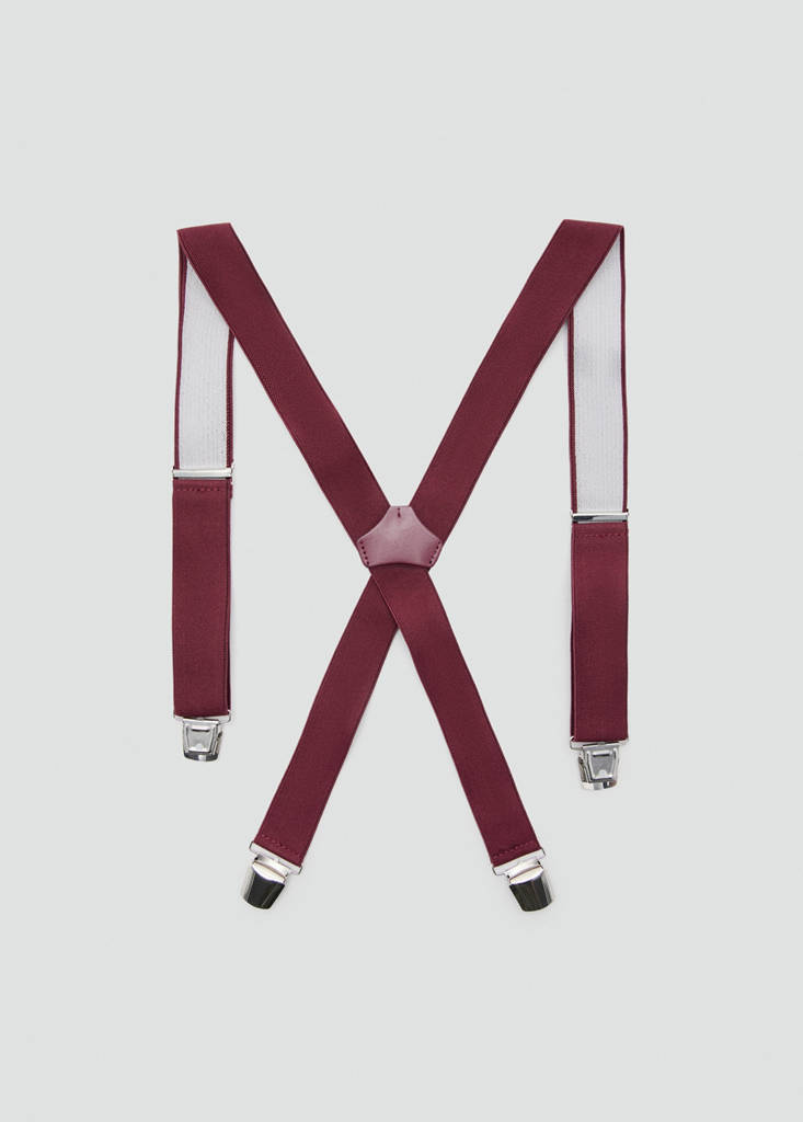 Adjustable elastic straps with leather details - thumbnail 5