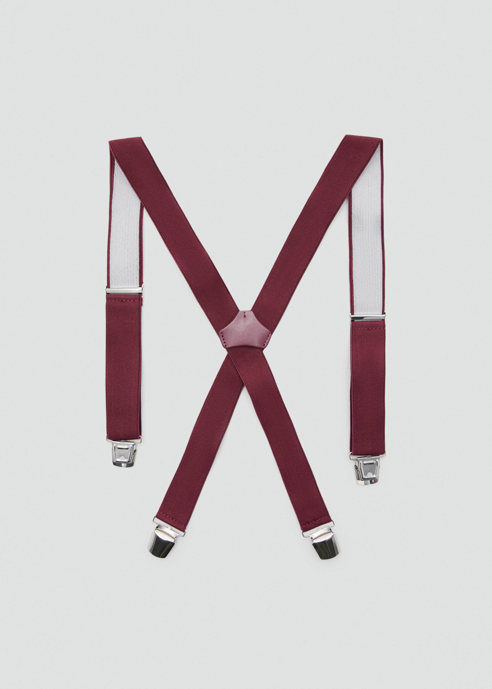 Adjustable elastic straps with leather details - Article without model