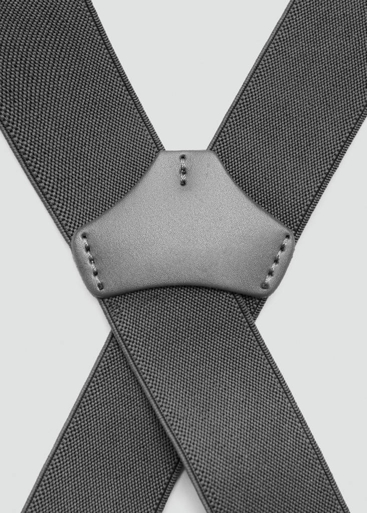 Adjustable elastic straps with leather details - thumbnail 7