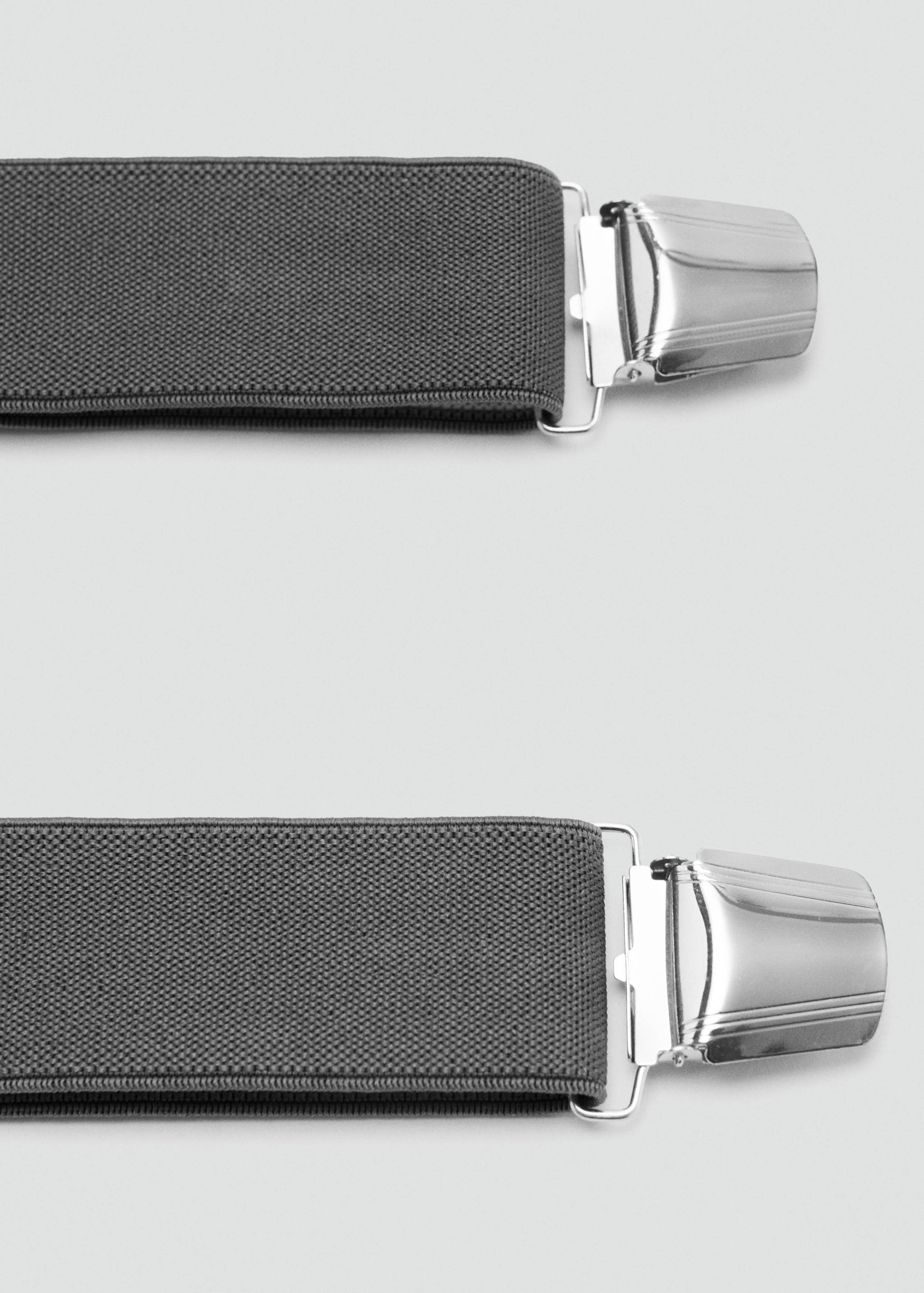 Adjustable elastic straps with leather details - Details of the article 1