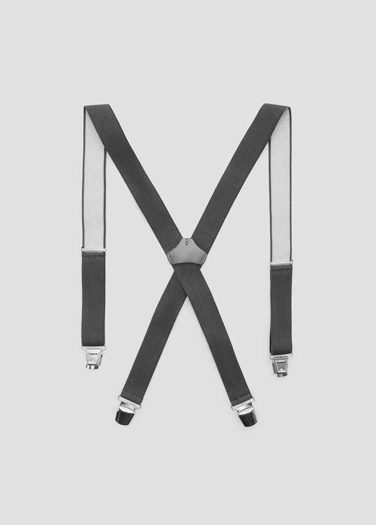 Adjustable elastic straps with leather details - thumbnail 8
