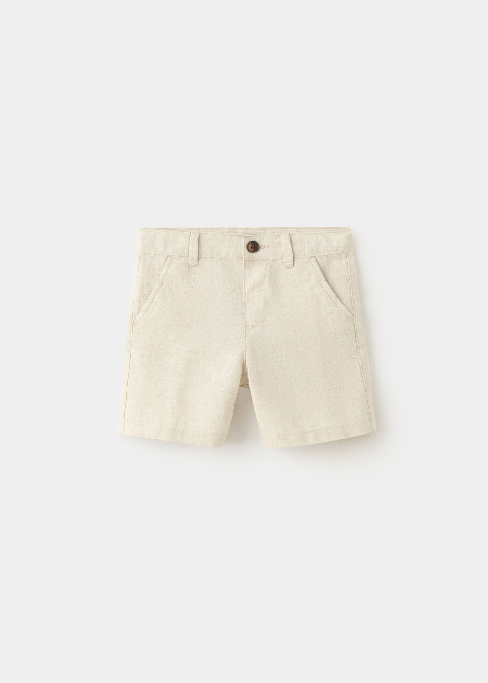 Gerade Leinen-Bermudas - Artikel ohne Model