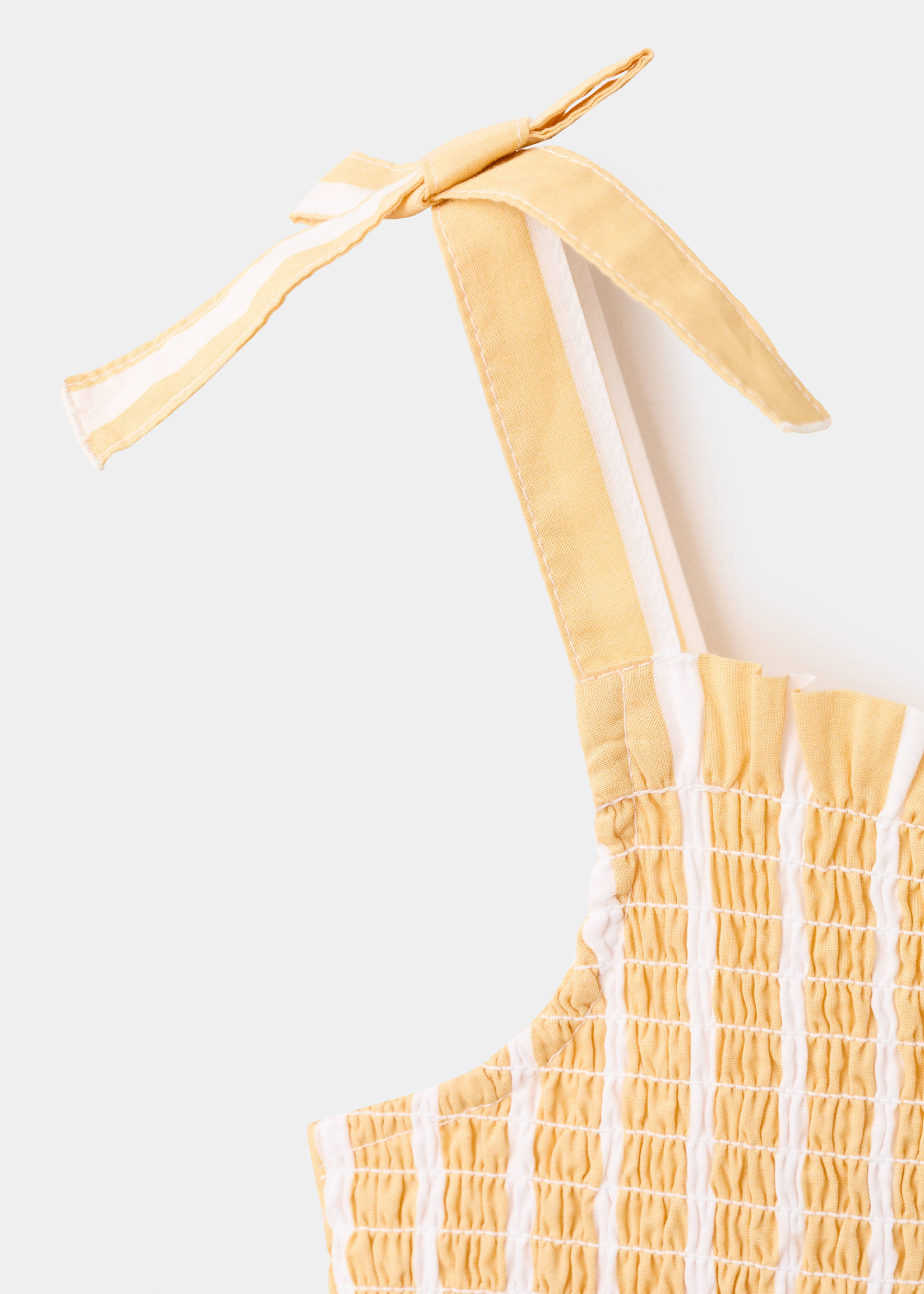 Striped playsuit with ruched detail - Details of the article 8