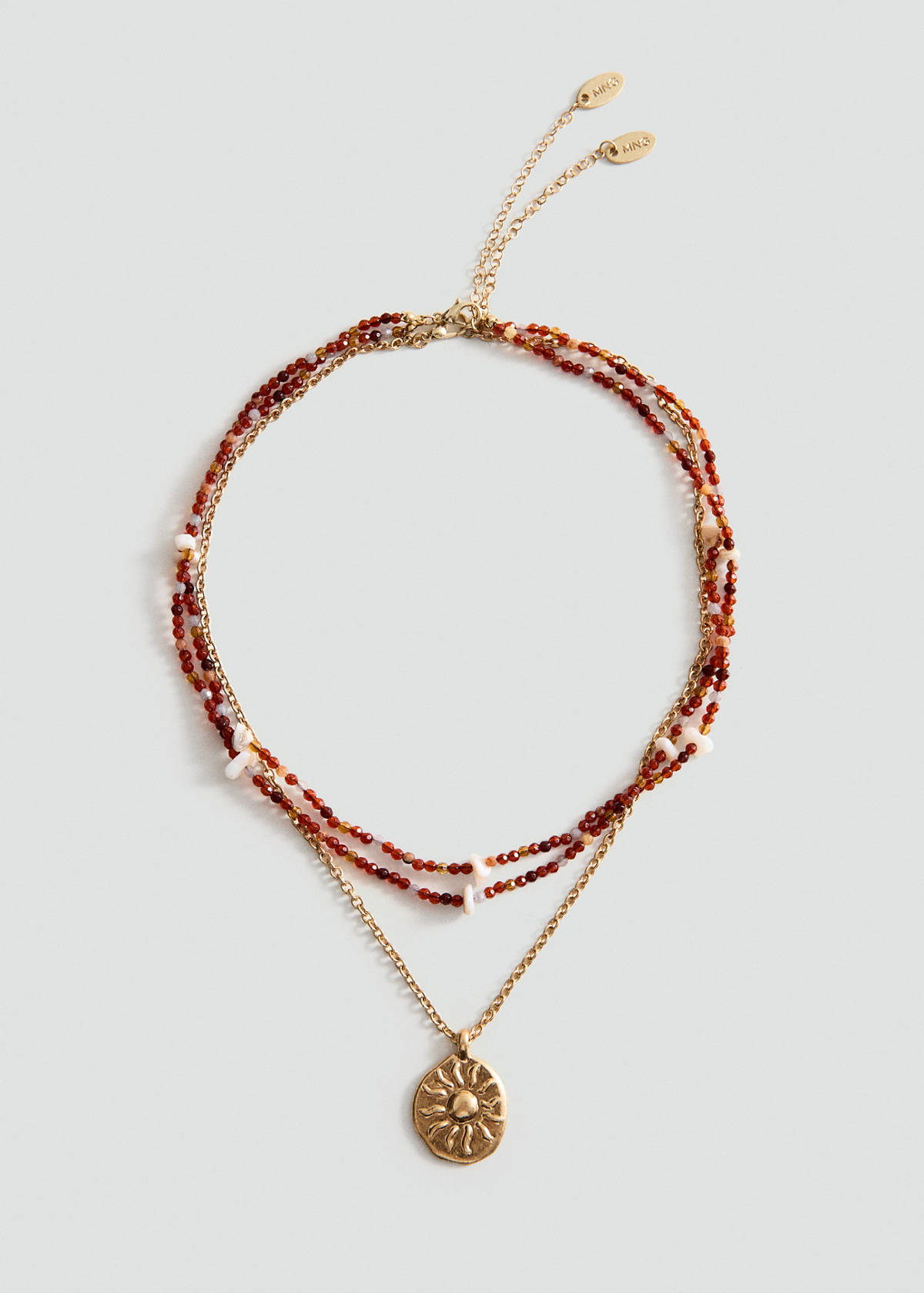 Set 2 combined necklaces — Gold