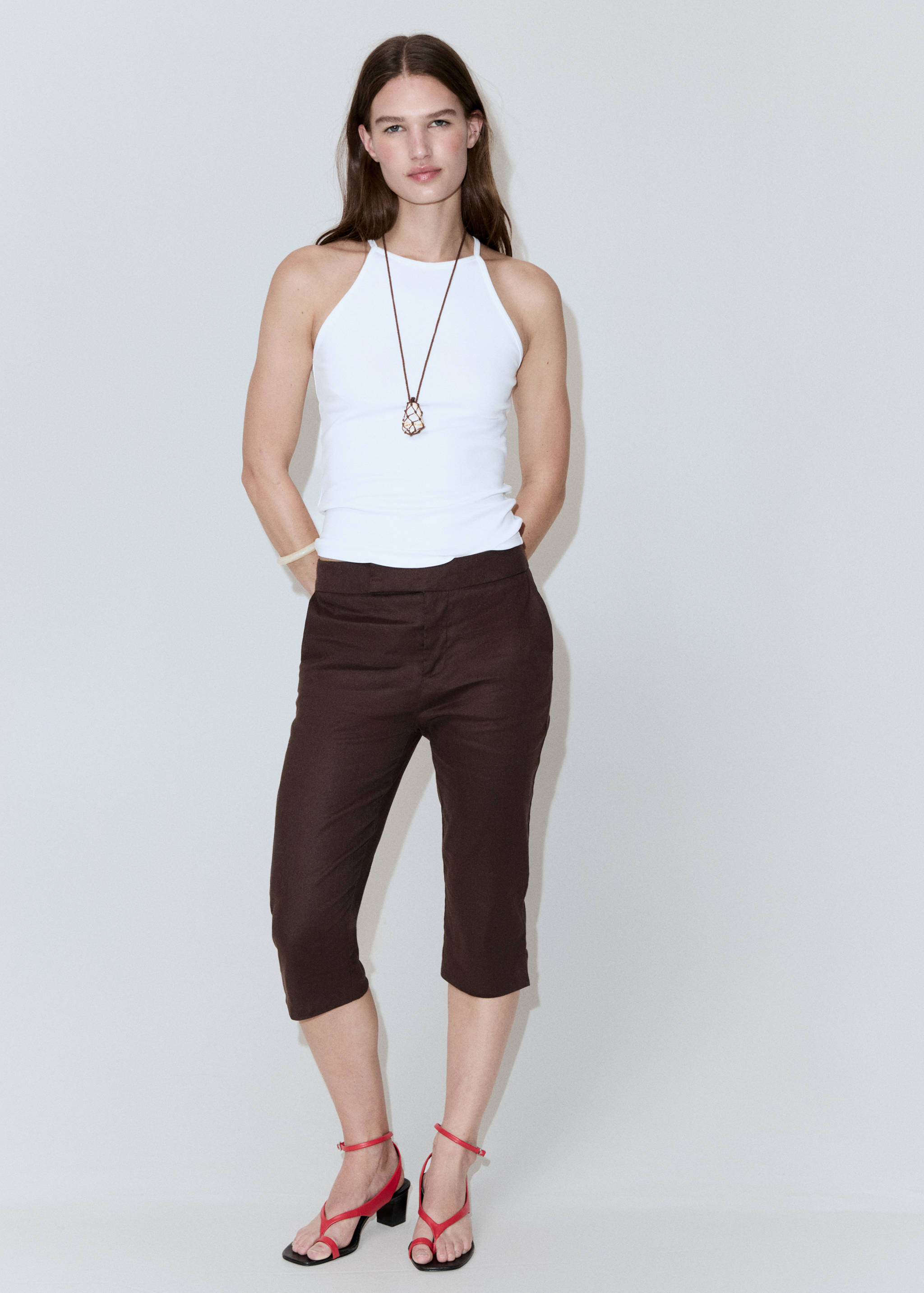 Top coton halter - Plan général