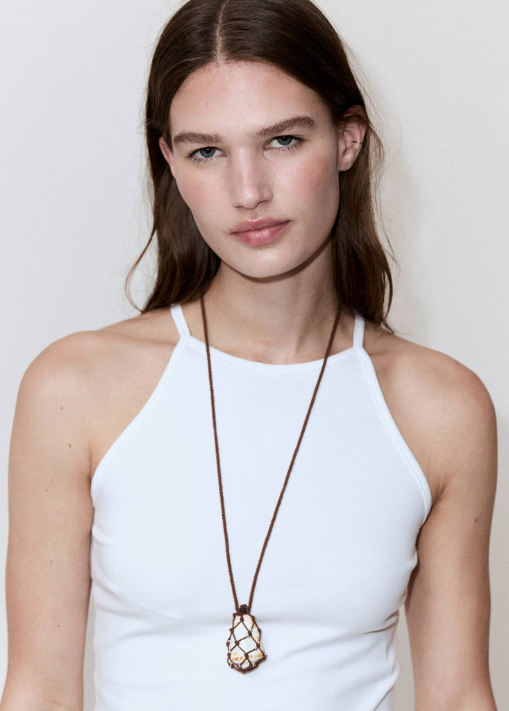 Halter cotton top — White