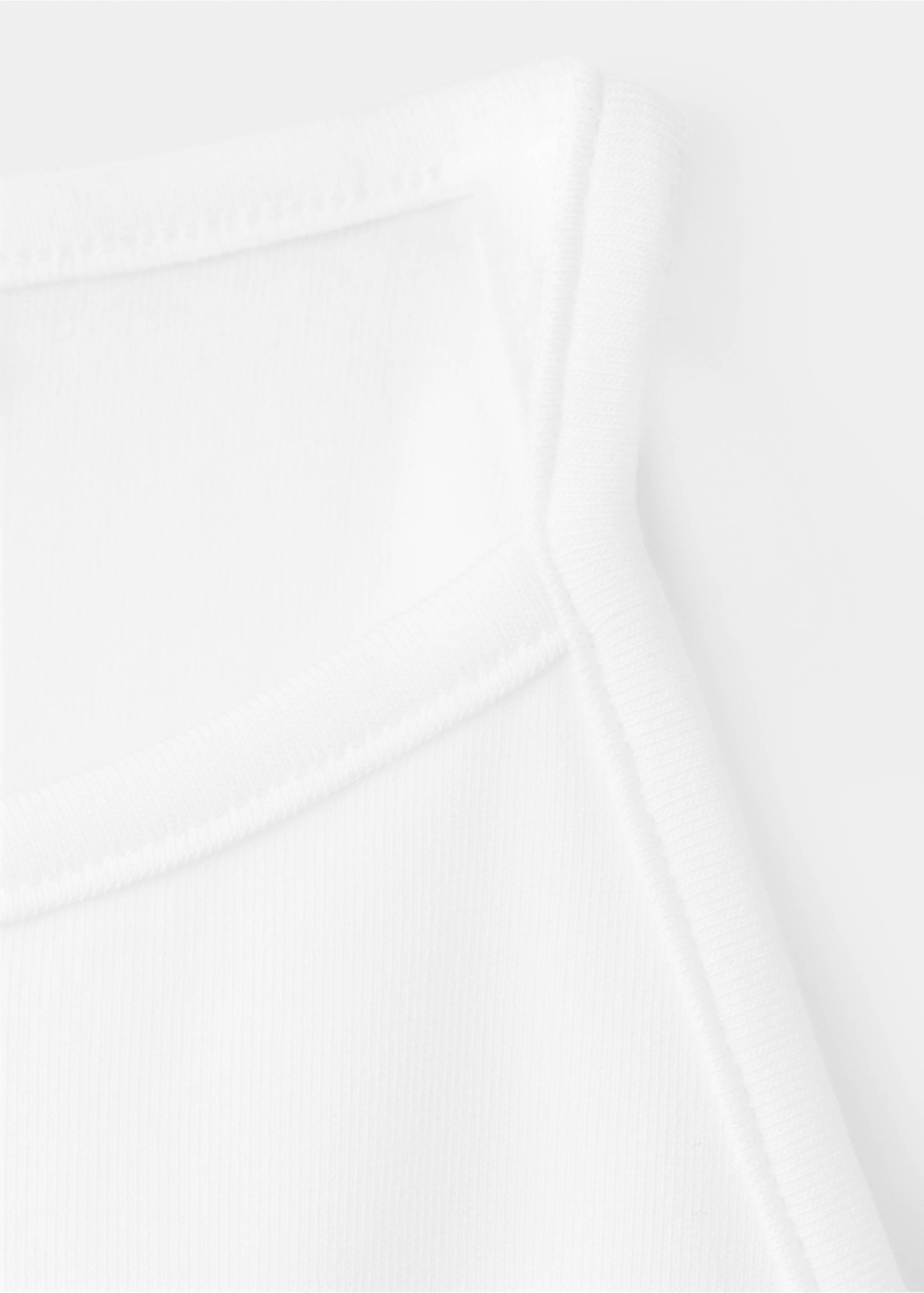 Top coton halter - Détail de l'article 8, Blanc. Ref: 37081367-00.