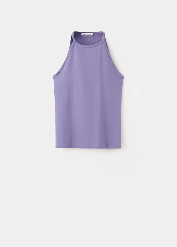Halter cotton top — Light/Pastel Purple