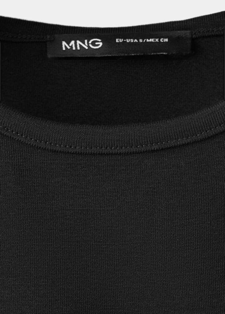 Halter cotton top — Black