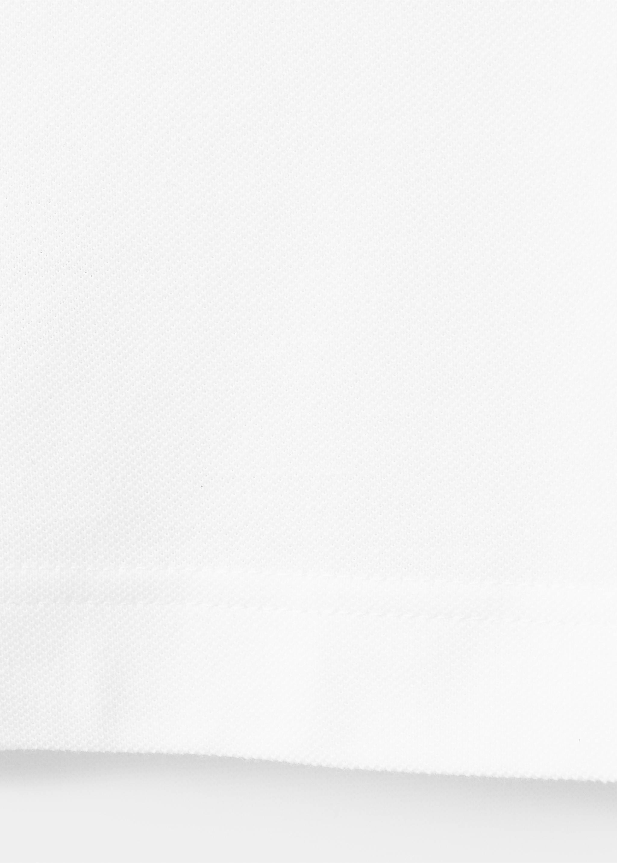 Regular-fit cotton piqué polo shirt - Details of the article 0, White. Ref: 37081368-00.
